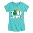 thumbnail image 1 of Instant Message - Camping - Tiny Camper - Toddler & Youth Girls Short Sleeve Graphic T-Shirt, 1 of 6