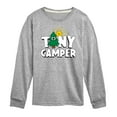 thumbnail image 1 of Instant Message - Camping - Tiny Camper - Toddler & Youth Long Sleeve Graphic T-Shirt, 1 of 6