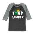 thumbnail image 1 of Instant Message - Camping - Tiny Camper - Toddler & Youth Raglan Graphic T-Shirt, 1 of 7