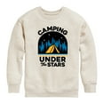 thumbnail image 1 of Instant Message - Camping Under The Stars - Toddler & Youth Crewneck Fleece Sweatshirt, 1 of 6