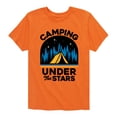 thumbnail image 1 of Instant Message - Camping Under The Stars - Toddler & Youth Short Sleeve Graphic T-Shirt, 1 of 6