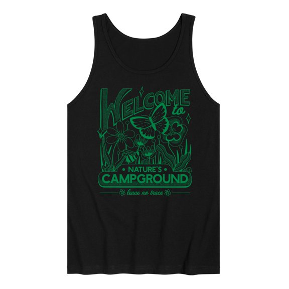 Instant Message - Camping - Welcome to Nature's Campground - Men's Jersey Tank Top