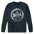 thumbnail image 1 of Instant Message - Camping Without Beer - Men's Crew Neck Fleece Pullover, 1 of 6