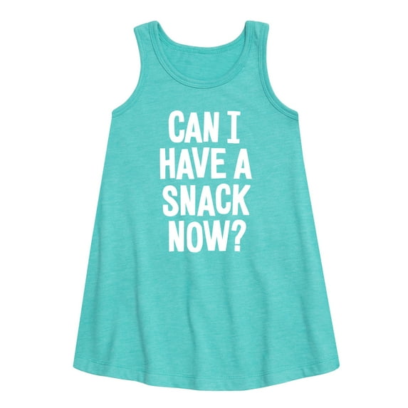Instant Message - Can I Have A Snack Now - Toddler & Youth Girls A-line Dress