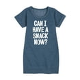 thumbnail image 1 of Instant Message - Can I Have A Snack Now - Toddler & Youth Girls Fleece Dress, 1 of 6