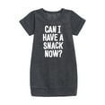 thumbnail image 1 of Instant Message - Can I Have A Snack Now - Toddler & Youth Girls Fleece Dress, 1 of 1