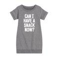 thumbnail image 1 of Instant Message - Can I Have A Snack Now - Toddler & Youth Girls Fleece Dress, 1 of 6