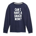 thumbnail image 1 of Instant Message - Can I Have A Snack Now - Toddler & Youth Long Sleeve Graphic T-Shirt, 1 of 6