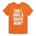 thumbnail image 1 of Instant Message - Can I Have A Snack Now - Toddler & Youth Short Sleeve Graphic T-Shirt, 1 of 6