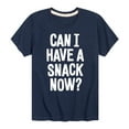 thumbnail image 1 of Instant Message - Can I Have A Snack Now - Toddler & Youth Short Sleeve Graphic T-Shirt, 1 of 6