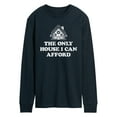 thumbnail image 1 of Instant Message - Can Only Afford Gingerbread House - Men's Long Sleeve Graphic T-Shirt, 1 of 5