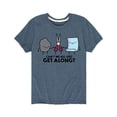 thumbnail image 1 of Instant Message - Can't We All Just Get Along - Toddler Short Sleeve Tee, 1 of 5