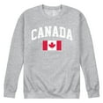 thumbnail image 1 of Instant Message - Canada Flag - Men's Crew Neck Fleece Pullover, 1 of 6
