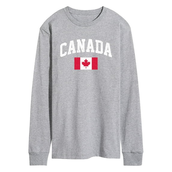 Instant Message - Canada Flag - Men's Long Sleeve T-Shirt