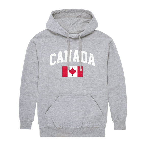 Instant Message - Canada Flag - Men's Pullover Hooded Fleece Sweatshirt