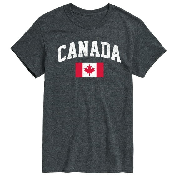 Instant Message - Canada Flag - Men's Short Sleeve Graphic T-Shirt
