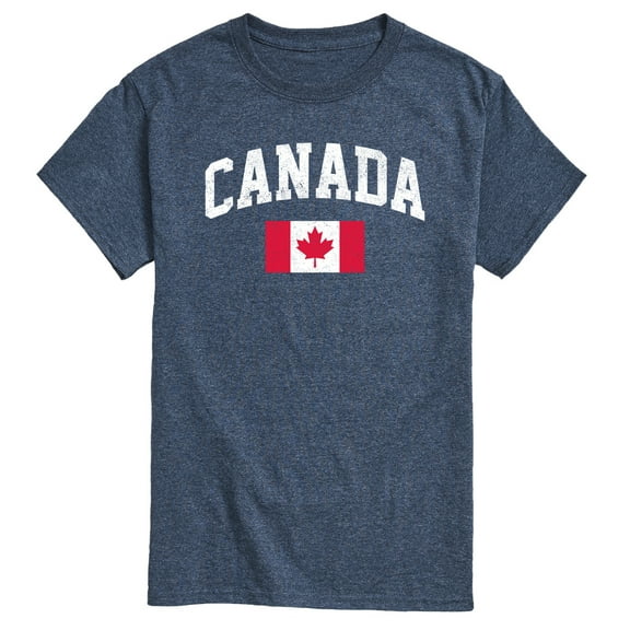 Instant Message - Canada Flag - Men's Short Sleeve Graphic T-Shirt