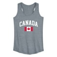 thumbnail image 1 of Instant Message - Canada Flag - Women's Racerback Tank Top, 1 of 6