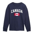 thumbnail image 1 of Instant Message - Canada Flag - Youth Long Sleeve Graphic T-shirt, 1 of 5