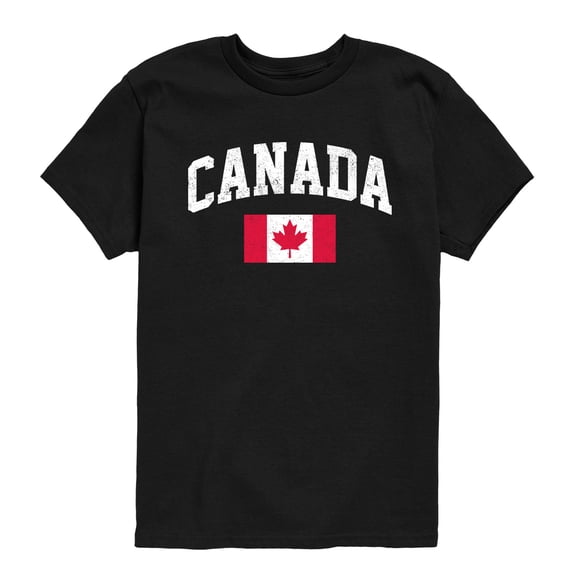 Instant Message - Canada Flag - Youth Short Sleeve Graphic T-shirt