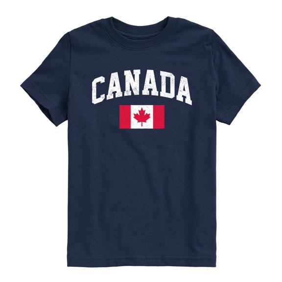Instant Message - Canada Flag - Youth Short Sleeve Graphic T-shirt