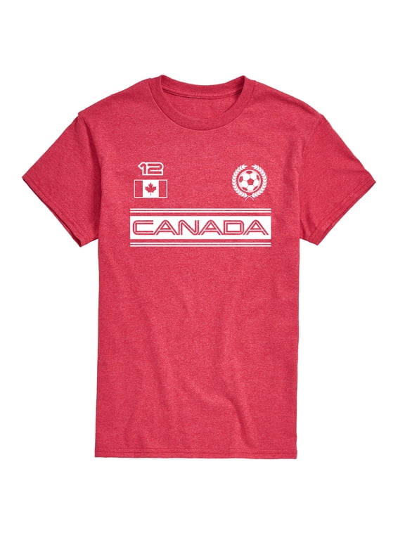 - Canada Soccer Jersey Men's Short Sleeve Graphic T-Shirt