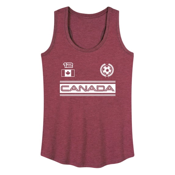 Instant Message - Canada Soccer Jersey - Women's Racerback Graphic Tank