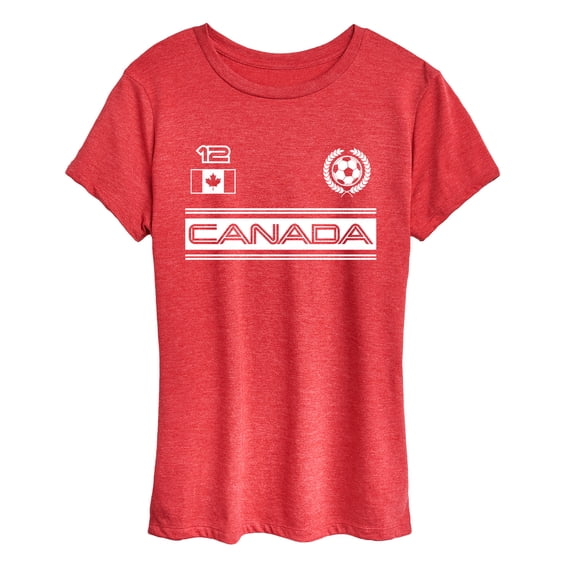 Instant Message - Canada Soccer Jersey Short Sleeve Graphic T-Shirt