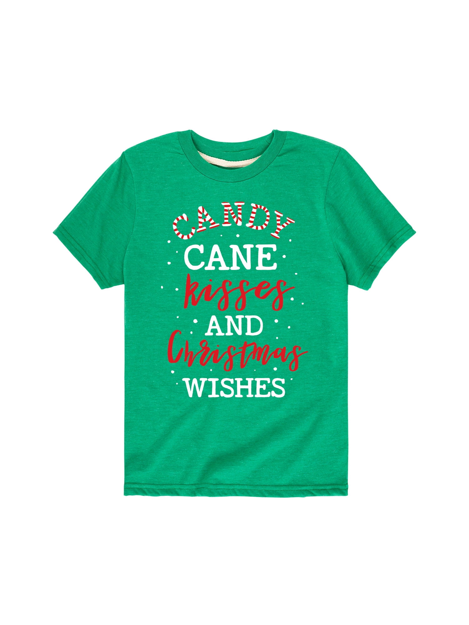 Instant Message Candy Cane Kisses Toddler Short Sleeve Tee