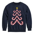 thumbnail image 1 of Instant Message - Candy Cane Tree  - Kids Crew Fleece, 1 of 6
