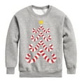 thumbnail image 1 of Instant Message - Candy Cane Tree  - Kids Crew Fleece, 1 of 6