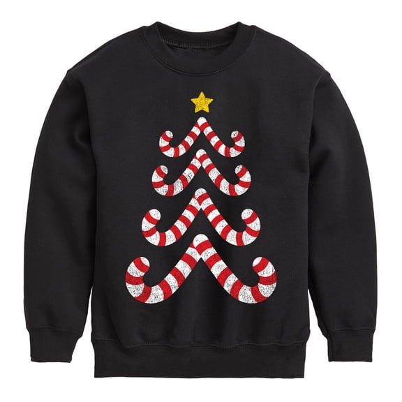 Instant Message - Candy Cane Tree  - Kids Crew Fleece