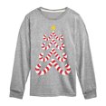 thumbnail image 1 of Instant Message - Candy Cane Tree  - Kids Long Sleeve Tee, 1 of 6