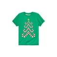 thumbnail image 1 of Instant Message - Candy Cane Tree  - Toddler Short Sleeve Tee, 1 of 4