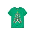 thumbnail image 1 of Instant Message - Candy Cane Tree Short Sleeve Graphic T-Shirt, 1 of 6