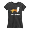 thumbnail image 1 of Instant Message - Candy Corn Dog - Women's Short Sleeve Graphic T-Shirt, 1 of 5
