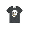 thumbnail image 1 of Instant Message - Candy Skull  - Youth Short Sleeve Tee, 1 of 5