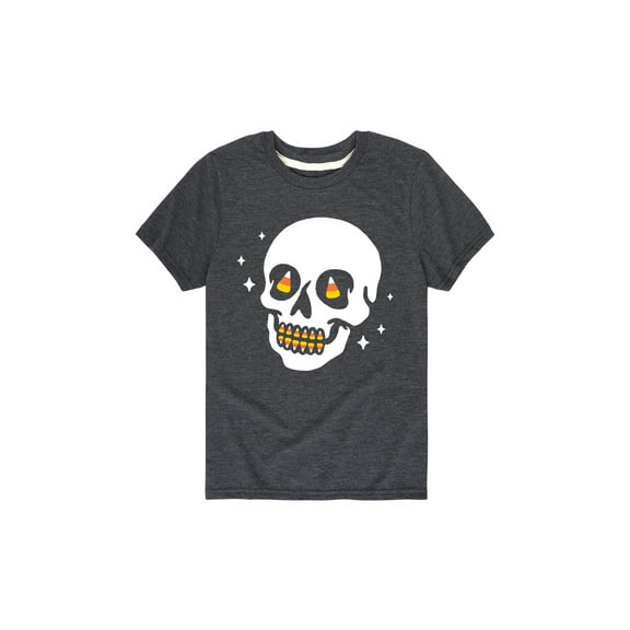 Instant Message - Candy Skull  - Youth Short Sleeve Tee
