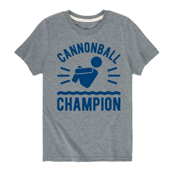 Instant Message - Cannonball Champion - Toddler And Youth Short Sleeve T-Shirt