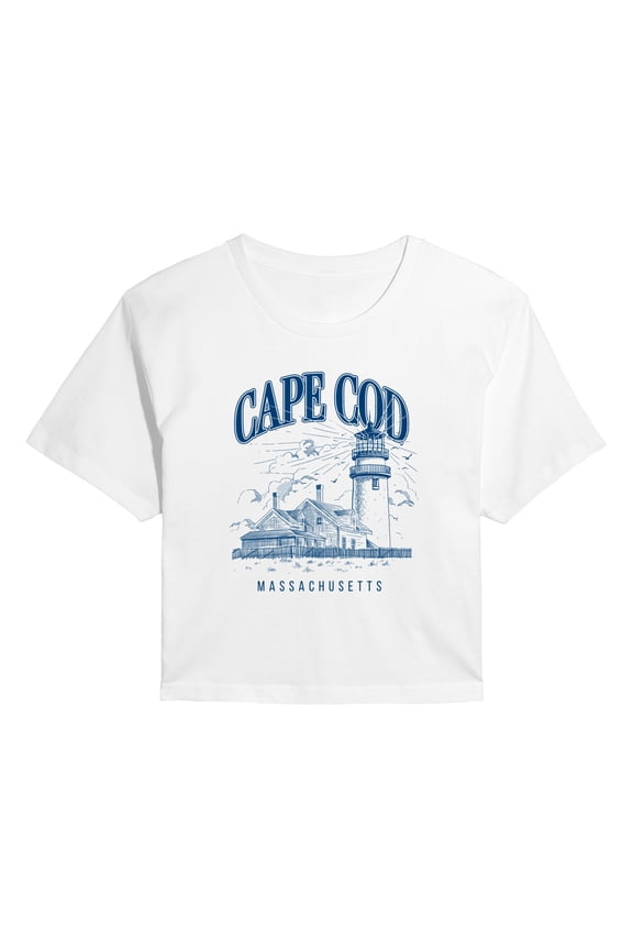- Cape Cod - Juniors Cropped Graphic T-Shirt