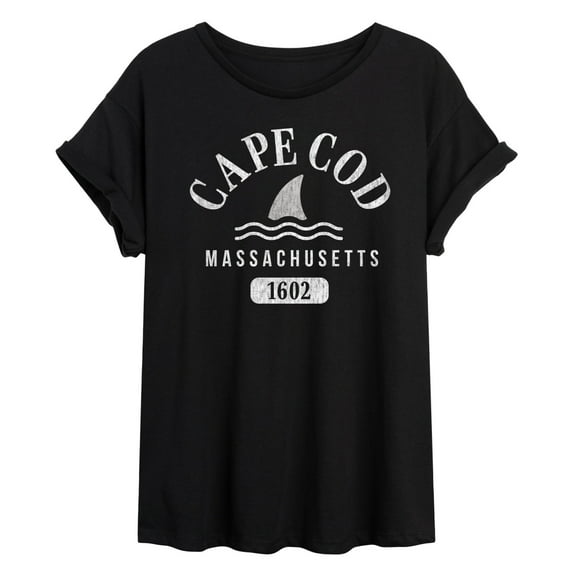 Instant Message - Cape Cod Mass - Women's Oversized Graphic T-Shirt