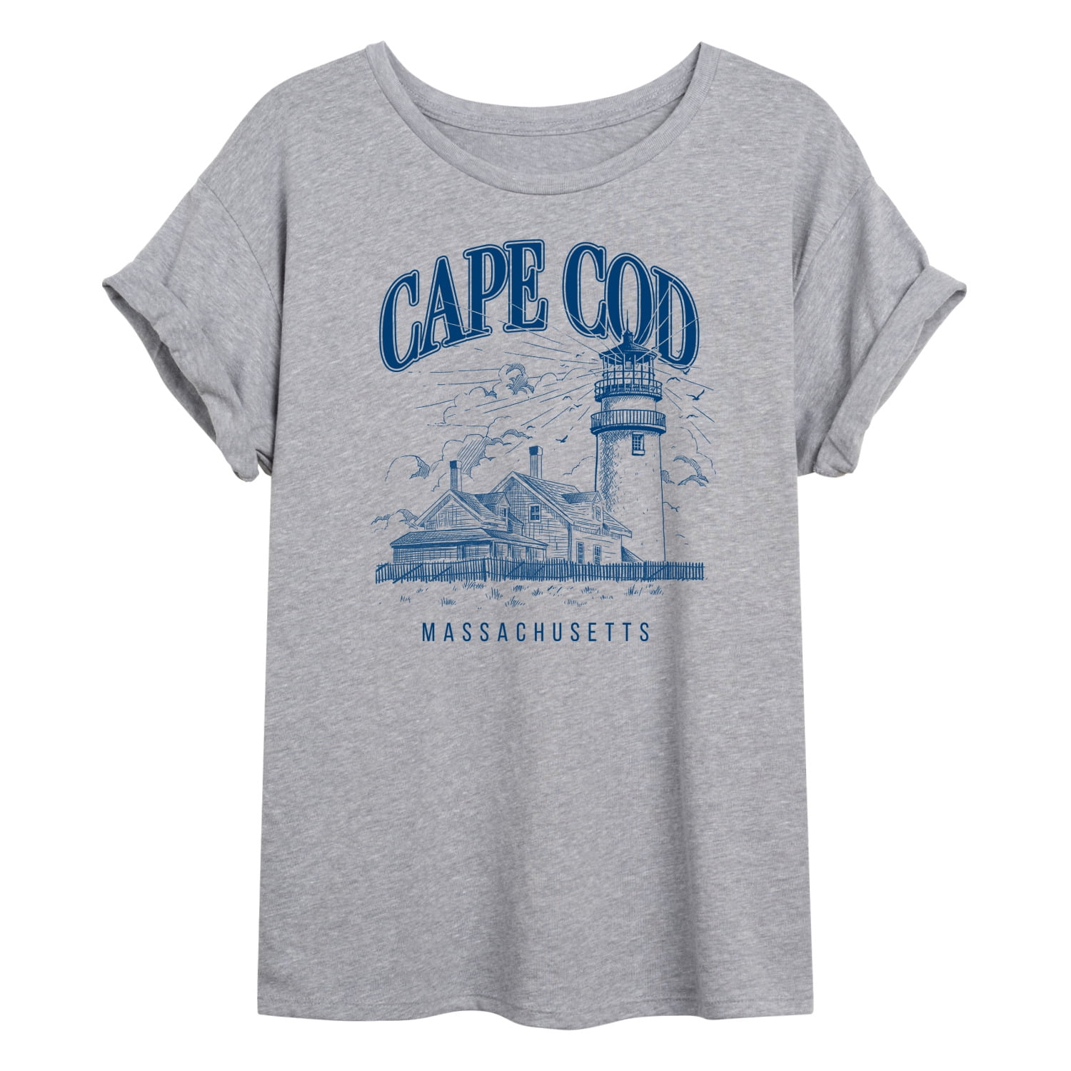 Instant Message - Cape Cod - Women's Oversized Graphic T-Shirt ...