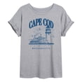 thumbnail image 1 of Instant Message - Cape Cod - Women's Oversized Graphic T-Shirt, 1 of 5