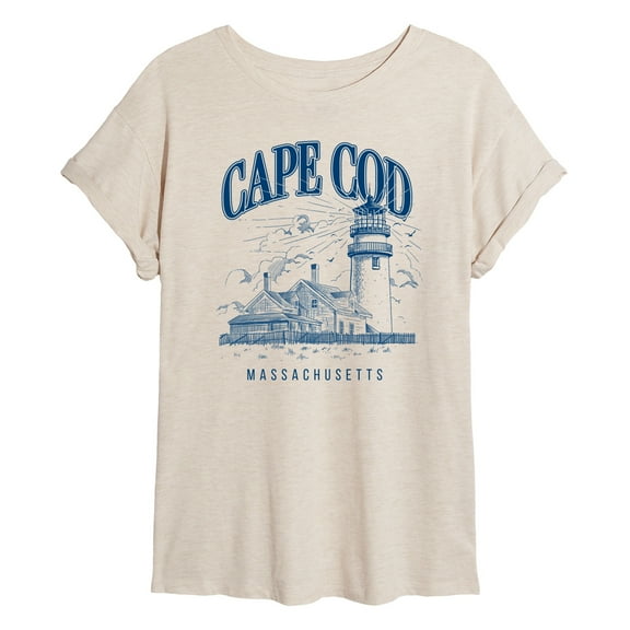 Instant Message - Cape Cod - Women's Oversized Graphic T-Shirt