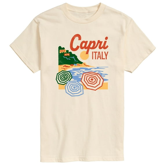 Instant Message - Capri Italy - Men's Short Sleeve Graphic T-Shirt