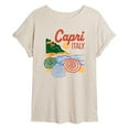 thumbnail image 1 of Instant Message - Capri Italy - Women's Oversized Graphic T-Shirt, 1 of 5