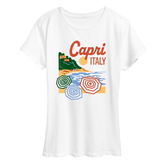 Instant Message - Capri Italy - Women's Short Sleeve Graphic T-Shirt