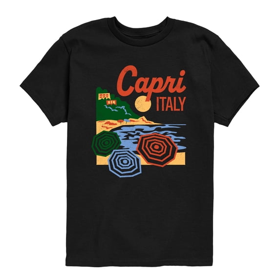 Instant Message - Capri Italy - Youth Boys Short Sleeve Graphic T-Shirt