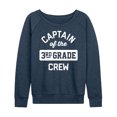 thumbnail image 1 of Instant Message - Captain Of The 3Rd Grade Crew - Women's Lightweight French Terry Long Sleeve Shirt, 1 of 6
