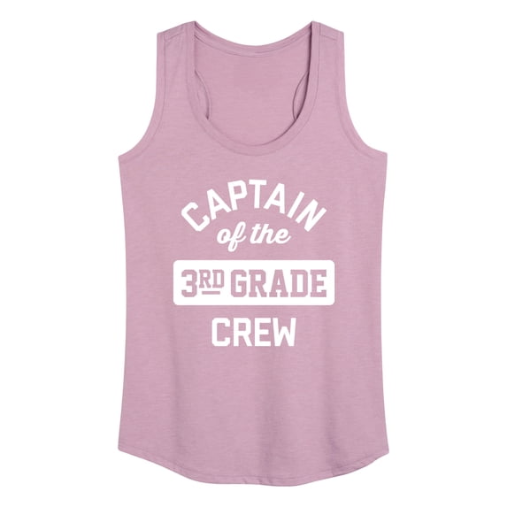 Instant Message - Captain Of The 3Rd Grade Crew - Women's Racerback Tank Top